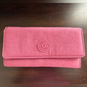 Maroon, pink Kipling wallet